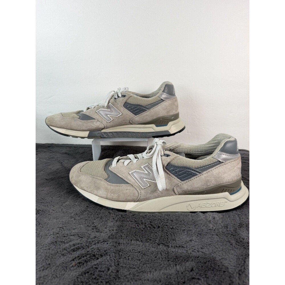 New Balance 998 Men’s 10.5 Gray Suede Mesh Sneakers Made in USA M998GR